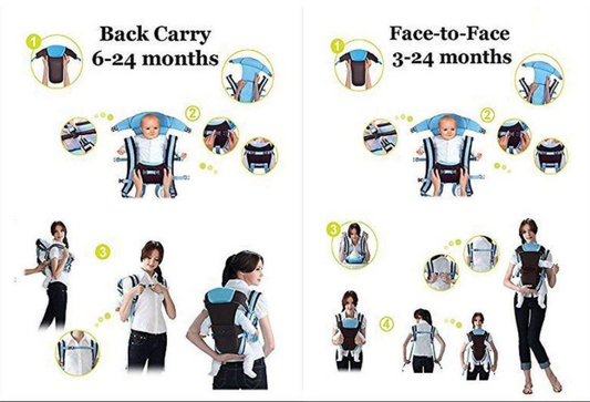 Baby Carrier Bag/Adjustable Hands Free 4 in 1