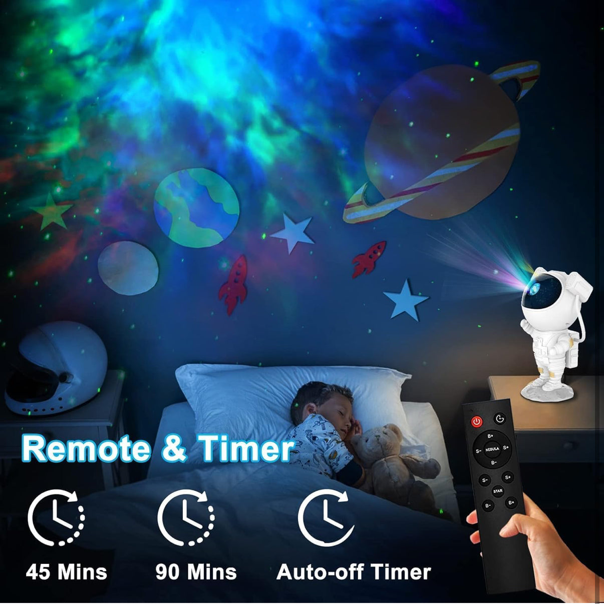 Astronaut Galaxy Projector 360 Degree